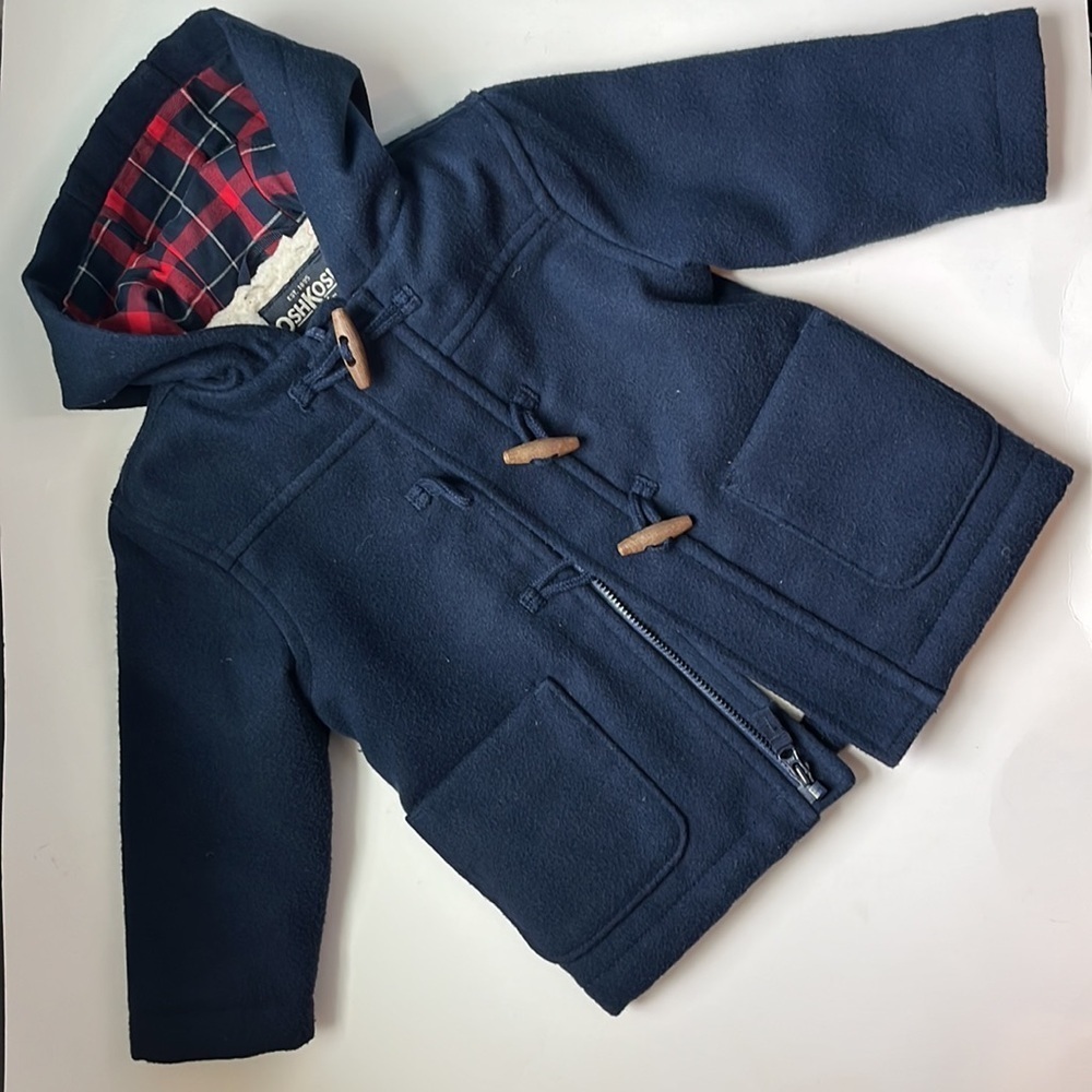 Osh Kosh Baby Hooded Toggle Pea Coat